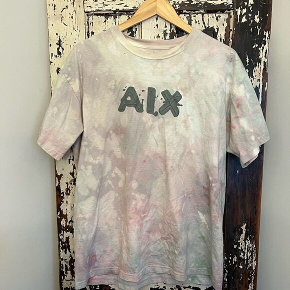Customized tie dyed Armani Exchange T-shirt. - Picture 1 of 6